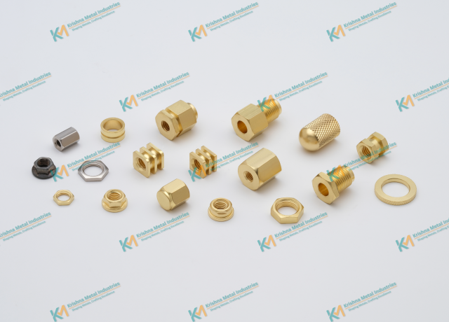 Brass Inserts and Hex Nut