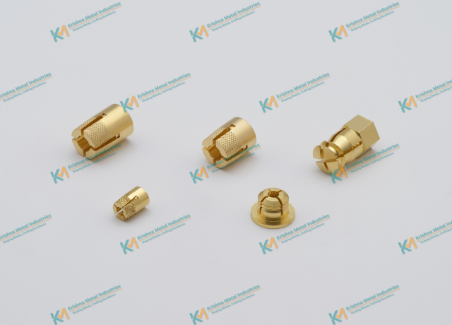 Brass Sloted and Threaded Inserts